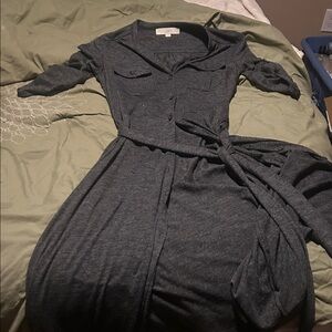 LOFT Gray Women's Dress